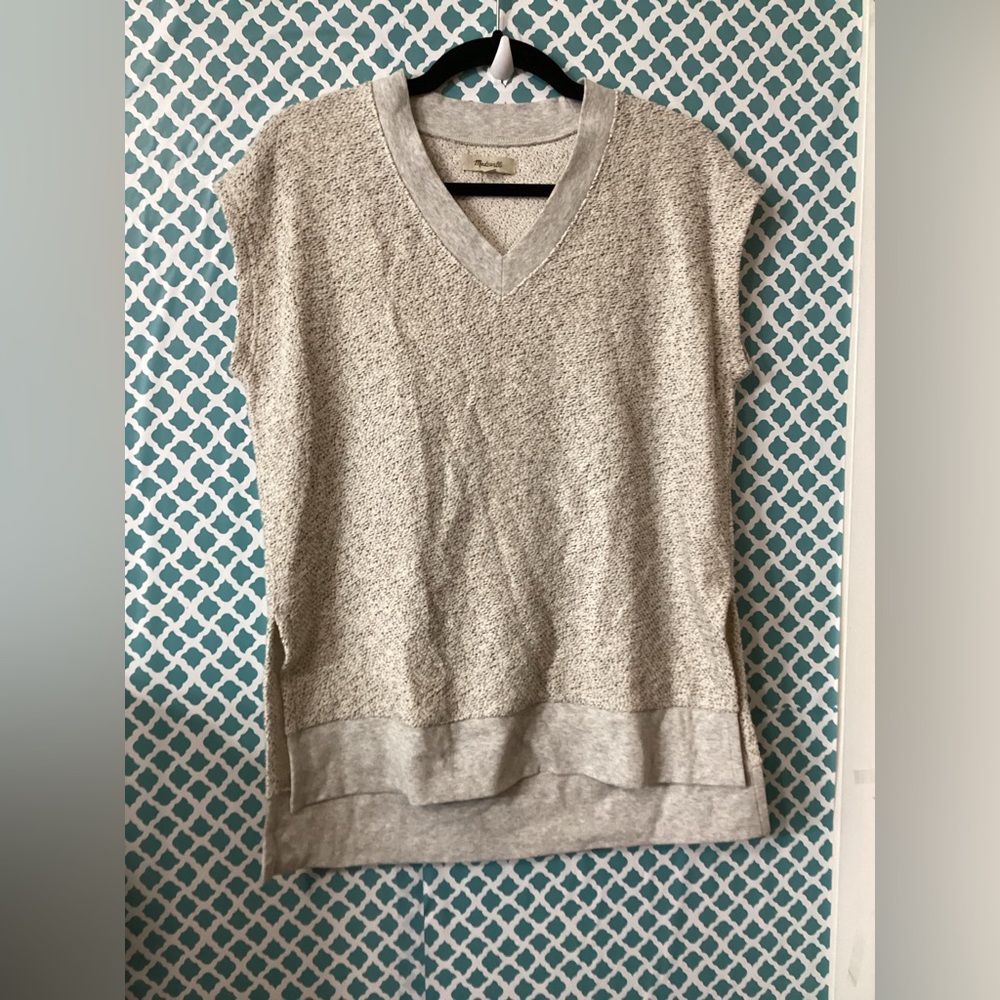 Madewell Gray Sleeveless Knit Top